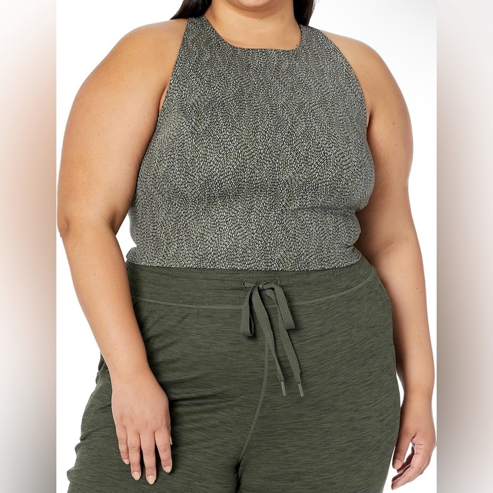 Amazon Essentials Women’s Active Sculpt High Neck Razor Back Bra Tank SZ 3XL NWT